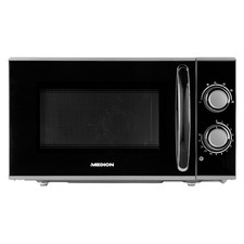 MEDION MD 15644 Mikrowelle 17L 700 Watt 6 Leistungsstufen Auftaufunktion silber