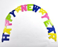 Happy New Year - Banner - Party - Silvester - Deko - Bund 