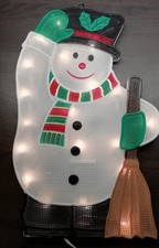 Fenstersilhouette Fensterbeleuchtung Fensterbild SCHNEEMANN