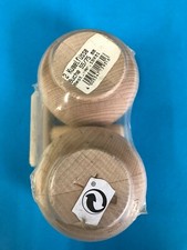 Kugelfuß Kugelfüße Möbelfuß Schrankfuß Fuß, 2 Stück, Buche, 55/75 mm