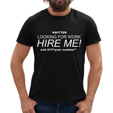 PERSONALISIERTES STRICK AUF DER SUCHE NACH ARBEIT MIETEN ME T-SHIRT JOBINTERVIEW