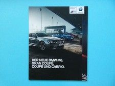 Prospekt / Katalog / Brochure BMW M6 Gran Coupe, Coupe und Cabrio  1/2015