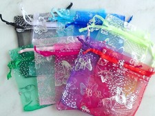 10 Organza Schmuckbeutel Geschenk Säckchen Verpackung Organza Stoffbeutel Mix