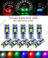 2-5-10 StückT5 Super Helle 3 SMD 3030 LED Glassockel Lampe Tachobeleuchtung 