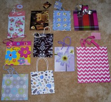 10 kleine Geschenktüten Geschenktaschen Geschenkverpackung Diverse