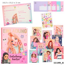 TopModel Einladungskarten Einladung 10 Stück mit Stickern Depesche 11149A 