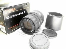55-200mm Zoom kleines TELEOBJEKTIV Sigma DC AF F4-5.6 für Canon EOS EF EF-S