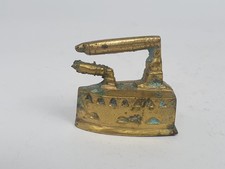 Miniatur Bügeleisen Deko Messing