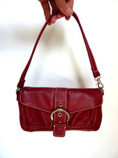 LUIGI made in italy Handtasche Clutch Rot Echt Leder