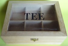 Holzschachtel - mit HolzDeckel mit Plexiglascheibe - Box