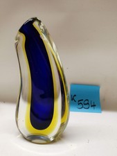 Glas Vase Tischvase Blumenvase 990 g schwer 20 cm hoch 