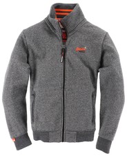 Superdry Sweater Sweat Tracktop Herren Gr.M Sweatjacke Full-Zip Grau 134799