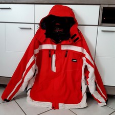 *ANZONI* Skijacke Schneejacke Winterjacke Gr. XXL Rot / Weiß Kapuze Taschen 