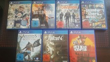 PS4 Spiele-Konvolut/Sammlung (Battlefield, TheDivision, Read Dead..., Madden17, 