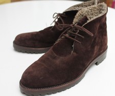 JIL SANDER Wild Leder Stiefelette Braun Gefüttert Profilsohle Gr. 38 Neuwertig