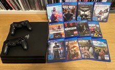 Sony PlayStation 4 Pro 1TB, mit 2 Controllern und 12 Spielen OVP ! PS 4 Top