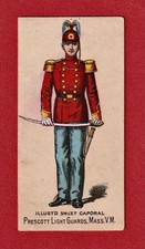 N224 Prescott, Masse: Militärdienst. H: Kinney Zigarette Tabakkarte 1887 WEIDLER