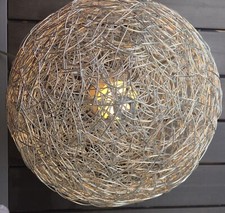 GLOBO LIGHTING moderne und elegante Tischleuchte, Silber!! 30*30 cm