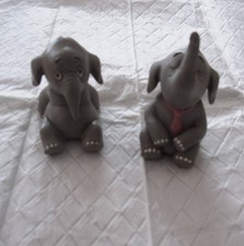 Zwei alte Original WENDELIN (Wum & Wendelin) Kunststoff-Figuren 70er Jahre