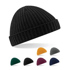 Beechfield Herren Fischermütze Strickmütze Beanie Mütze TRAWLER BEANIE Neu CB460