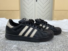 adidas Superstar uk7,5 Herren Schwarz Leder 80er True Vintage 80s Sneaker 664819