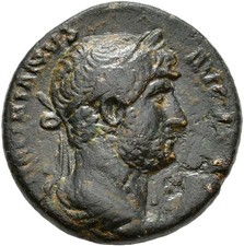 FITZ ROMAN EMPIRE HADRIAN AE SMIS LYRE ROME ~MBM297