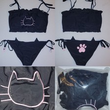 Bikini, Cat Keyhole, Katzen Look, Gr. 34