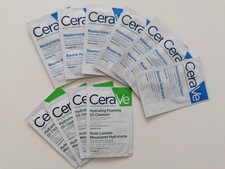 Cerave Proben Feuchtigkeitscreme und Reinigungsöl , sehr trockene Haut,  11 stk.