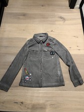 Garcia  Jeans  Mädchenbluse Hemdbluse Hemd Jacke Gr.152-158 Patches  wie Neu