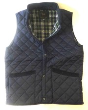 NEU Made in England Herren Gesteppt Gepolstert Reiten Bodywarmer Weste Gilet Blau