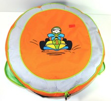 XXL SIGIKID BODEN Kissen Sitzkissen Sitzsack Rennfahrer 52 cm groß orange rund