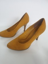 H&M - schicke Pumps in Farbe gelb, Wildleder, Größe 39, Absatzhöhe 10 cm