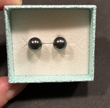 Pierre Lang Ohrstecker „Classy“ - Rhodiniert mit künstlicher Perle in Multigrün