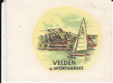 Nassschieber decal für Oldtimer  VELDEN am Wörthersee Austria Österreich antik