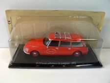 Franz. Fw. Modeldelauto ATLAS * ID20 BREAKAMBULANCE DE POMPIERS - 1972*1:43 * OV