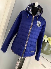 SPORTALM Daunenjacke 44 auch 42 "Zebina" Wendejacke blau Blumen