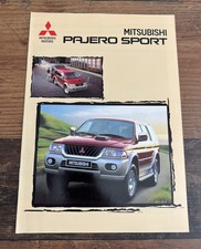 Mitsubishi Pajero Sport Prospekt Broschüre 06/02 Juni 2002