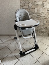 Peg Perego Siesta Grau Follow Me Kinderhochstuhl Babyliege Babystuhl