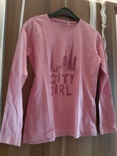Name it Longsleeve Langarmshirt pink Druck skyline Statement shirt 146 152