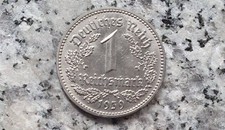 1 Reichsmark 1939 D München Kursmünze Deutsches Reich 
