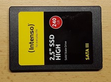 240GB Festplatte 2.5zoll SSD SATAIII Intenso High, Fast NEU, intern Laptop