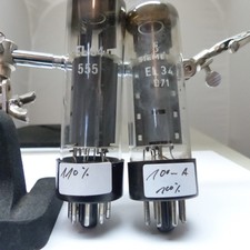 Matched Siemens EL34 - No Codes O-Getter 6CA7 NOS Testet