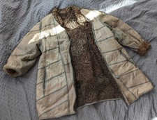 Damen Mantel Echtleder Pelzmantel Größe M Wintermantel Vintage Boho 60s