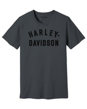 Harley-Davidson Staple Tee Blackened Pearl Herren T-Shirt Grau kurzarm