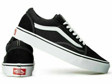 2022Neu Unisex Vans Old Skool Sneaker Schwarz Weiß Farben Herren Skate Schuhe DE