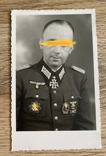PK Portrait Foto Wehrmacht Offizier Ritterkreuzträger DKIG Orden Top!
