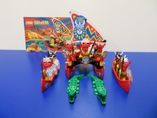 Lego Kannibalen Insel Katamaran 6256, Jahrgang 1994, plus zwei Krieger Kanus