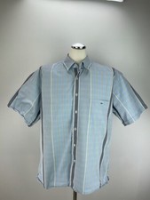 Lacoste Hemd Gr. 2XL XXL 45 Herren Blau Kurzarm Poloshirt Männer T-Shirt Sommer