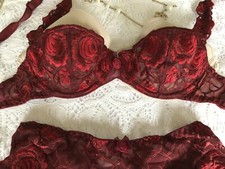 sexy roter Dessous Spitzen BH * BARBARA Lingerie Paris * 70 B *
