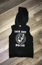 481.  H&M Kapuzenjacke Sweater Sweatshirt Weste Hoodie this boy rocks Gr. 86